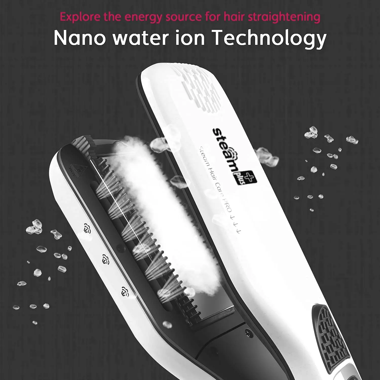 salon use Flat Iron 2 in 1 Steam Straightener