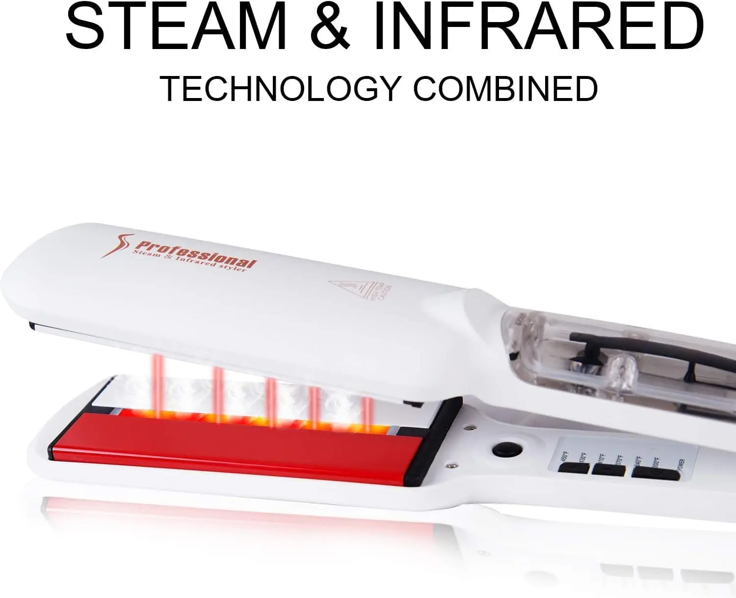 infrared steam hair straightener