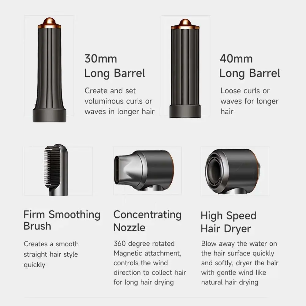 1300W 5 in Airwrap Styler BLDC Hair Curling Straightner