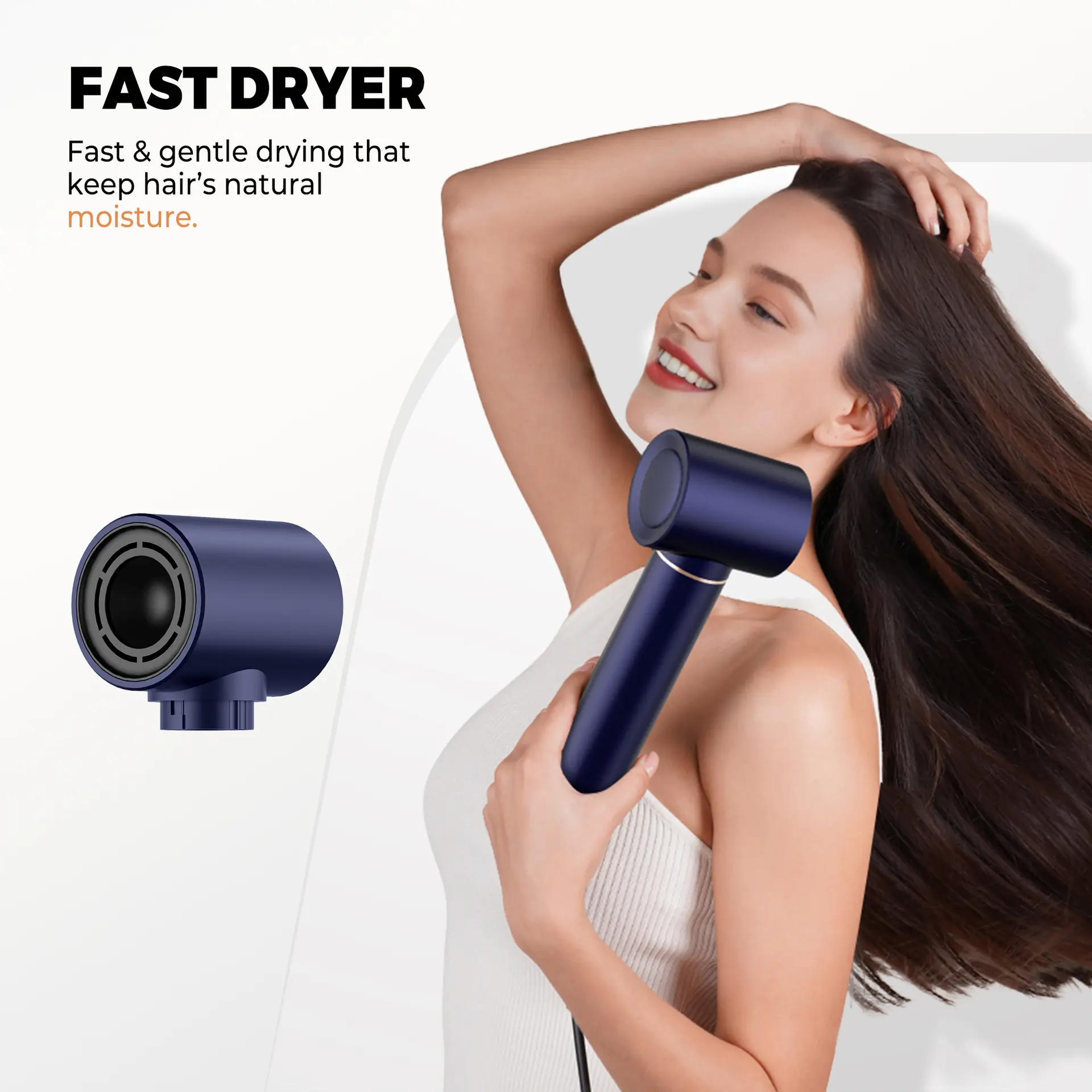 5 IN 1 Air Wrap Styler BLDC Hot Air Brush Multi Blow Dry Brush